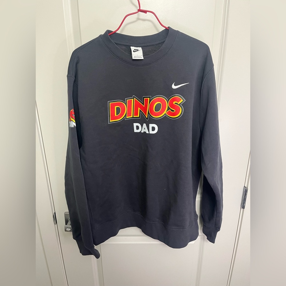 Nike Men's Grey Dinos Sweatshirt in size L